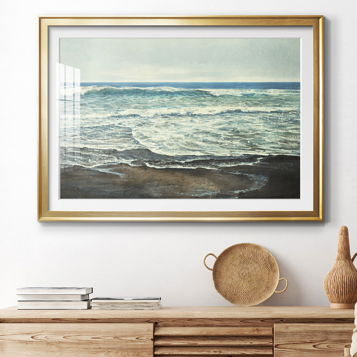 Coastal Reflection - Modern Framed Art Print
