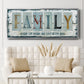Family Where Life - Floater Framed Canvas Print