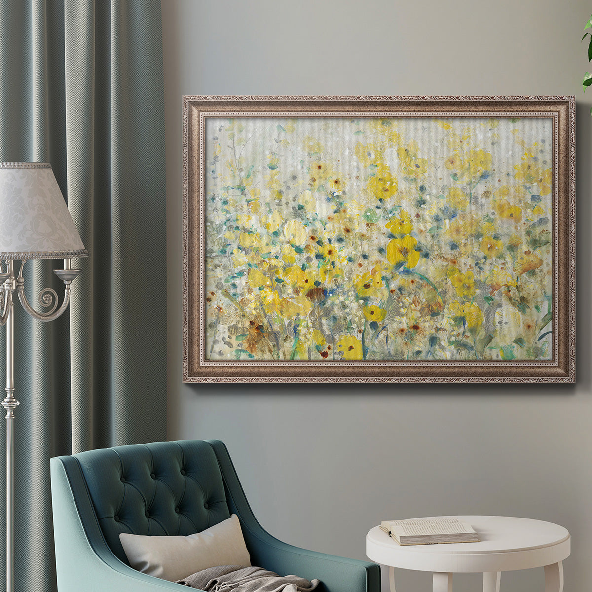 Cheerful Garden II Premium Framed Canvas- Ready to Hang