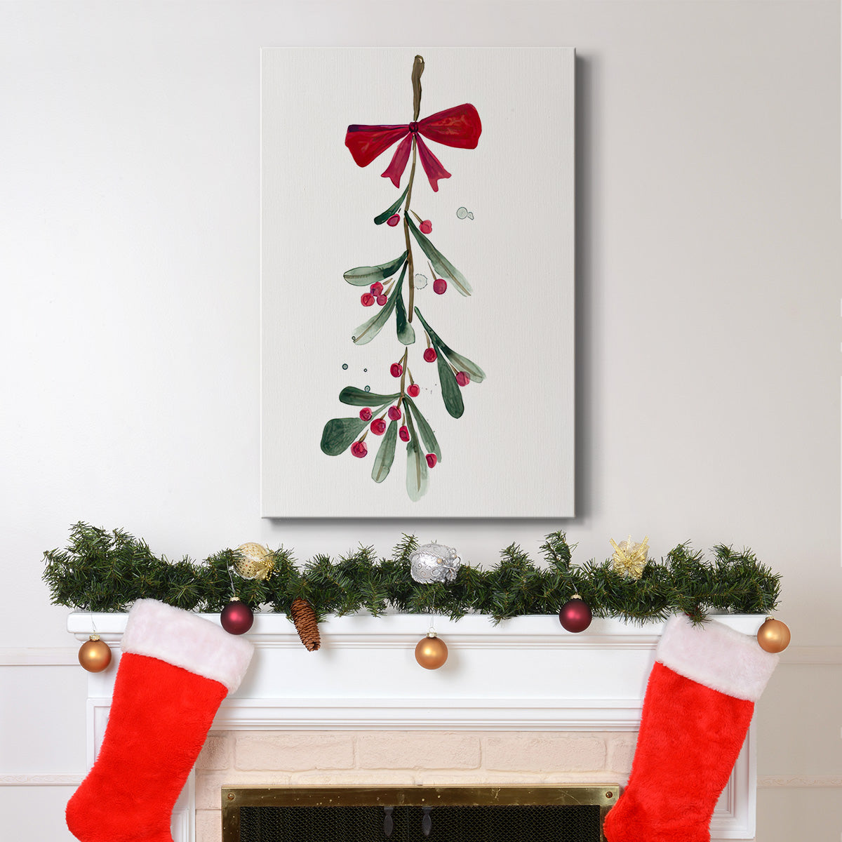 Warm Winter Wishes VI - Gallery Wrapped Canvas