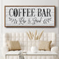 Coffee Bar - Floater Framed Canvas Print