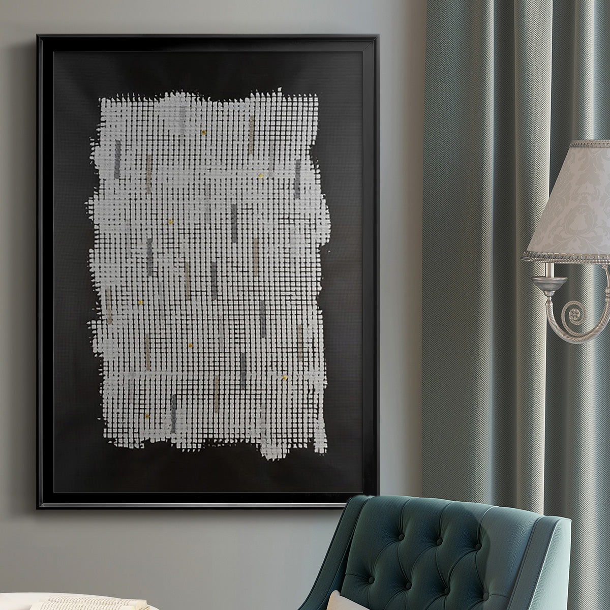 Bits & Bytes II - Modern Framed Canvas Print