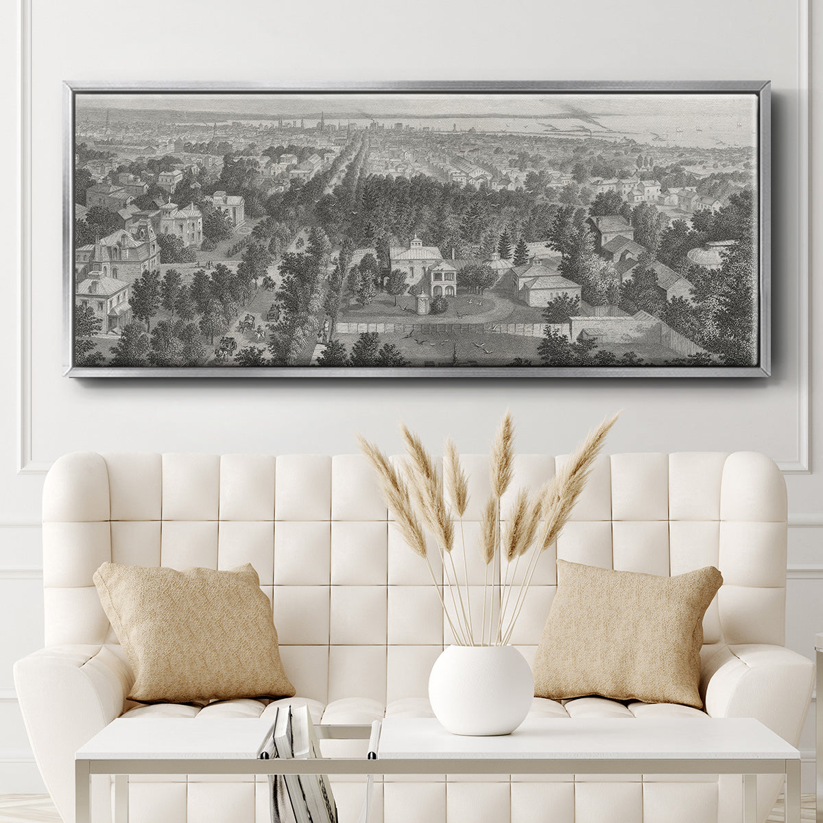 City of Buffalo - Floater Framed Canvas Print
