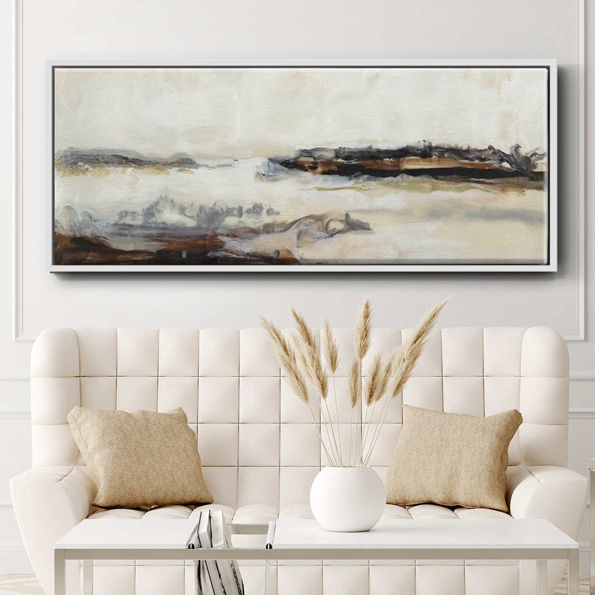 Joyful Horizon II - Floater Framed Canvas Print