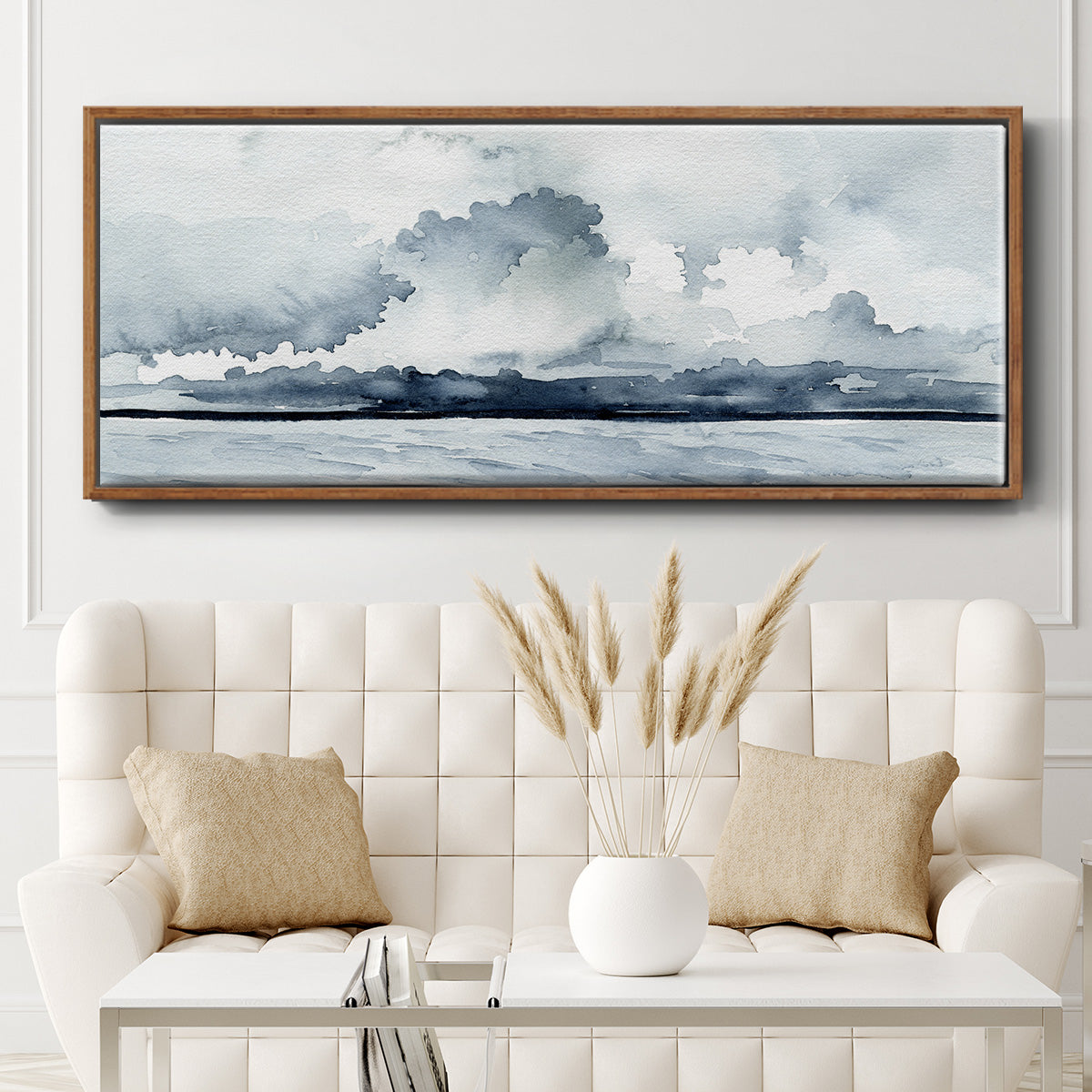 Passing Rain Storm I - Floater Framed Canvas Print