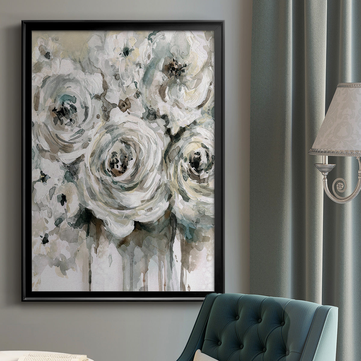 Soft Fragrance II - Modern Framed Canvas Print
