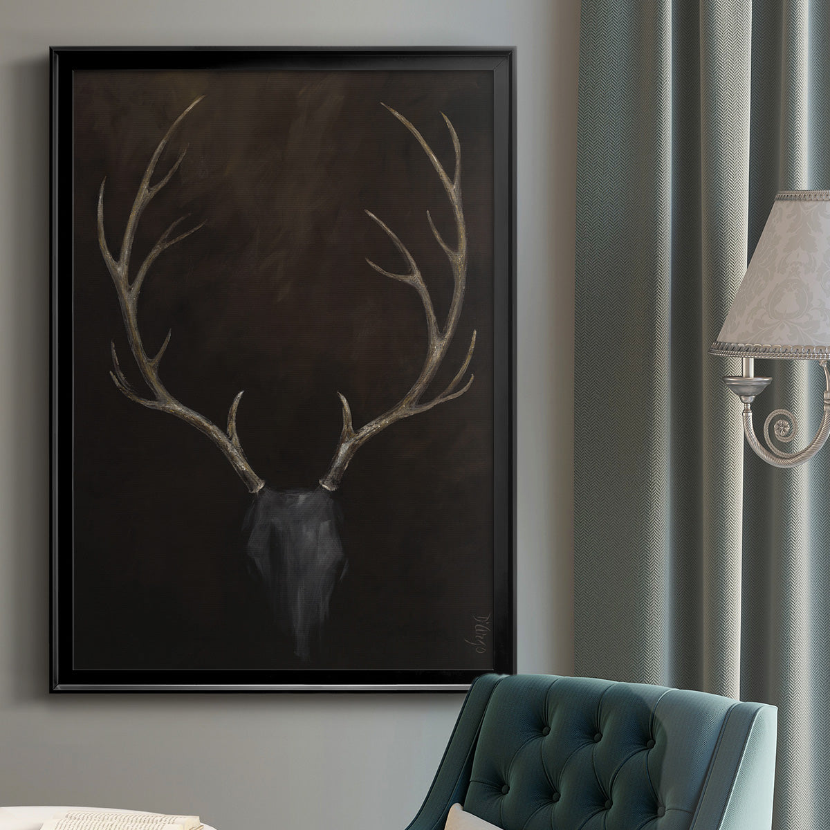 Buck - Modern Framed Canvas Print