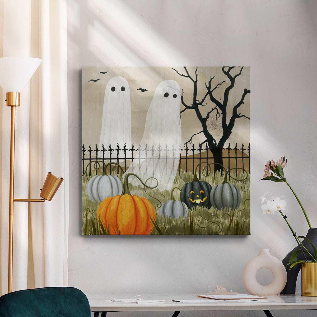 Haunted Pumpkin Patch II  - Canvas Art Print