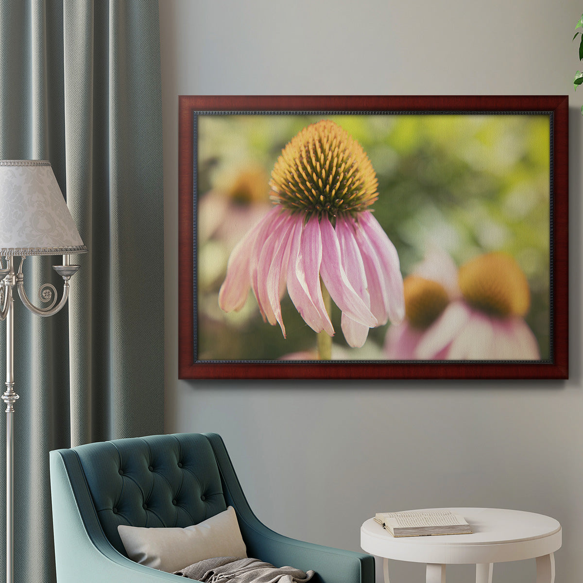 Echinacea Study II Premium Framed Canvas- Ready to Hang