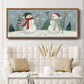Snowmen VI - Floater Framed Canvas Print