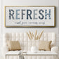 Refresh - Floater Framed Canvas Print