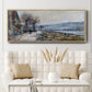 The Seine at Lavacourt, Effect of Snow, 1879 - Floater Framed Canvas Print