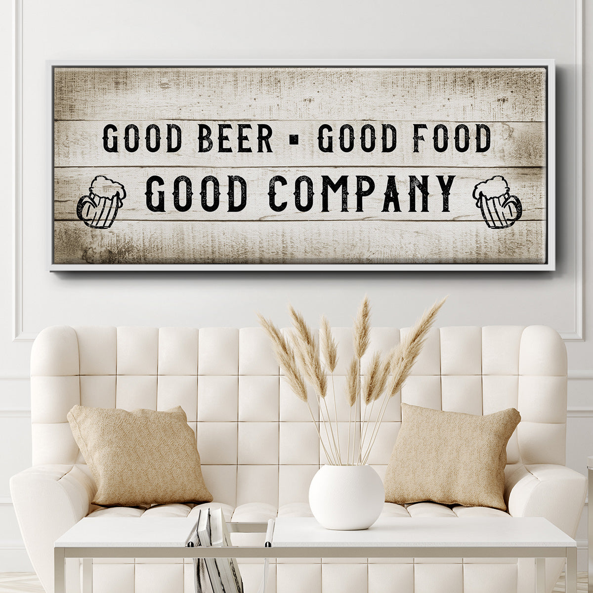 Good Company - Floater Framed Canvas Print