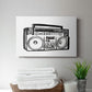 Boombox Sketch - Canvas Art Print