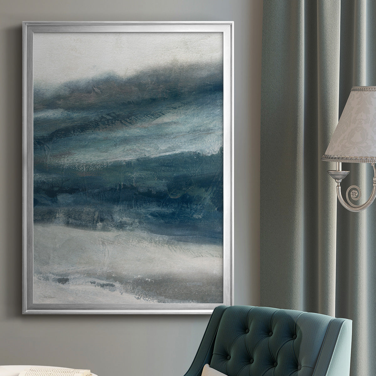 Private Inlet II - Modern Framed Canvas Print