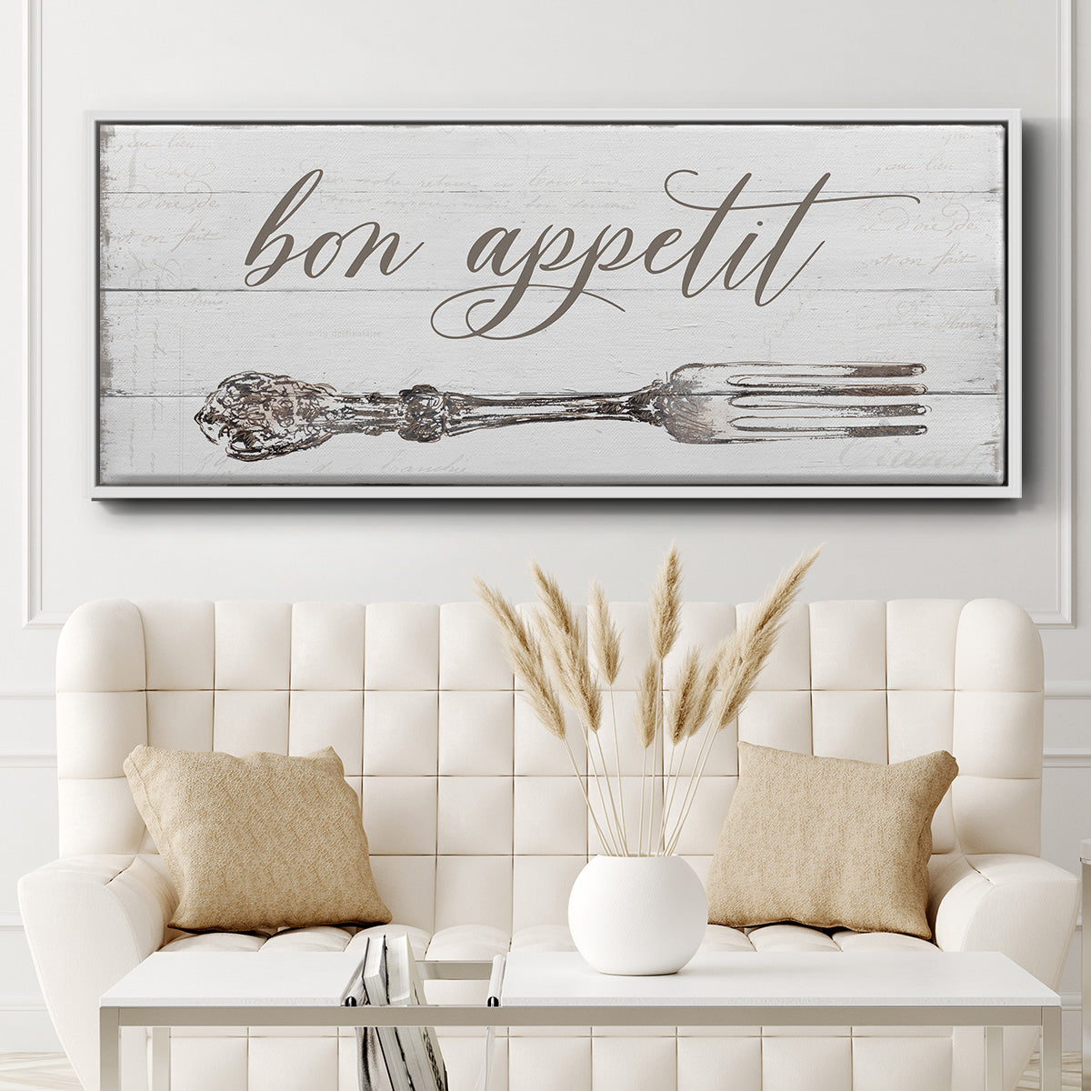 Bon Appetit - Floater Framed Canvas Print