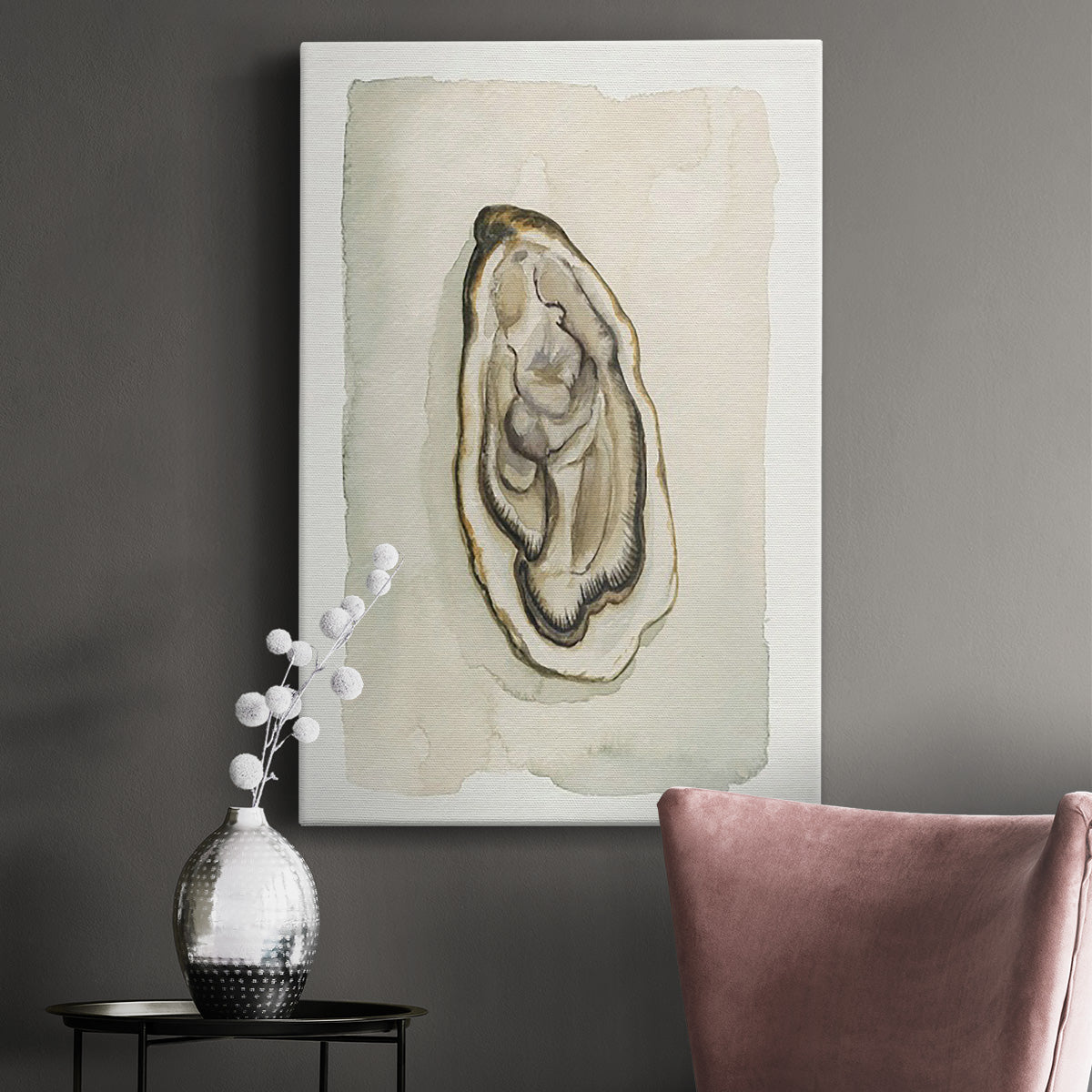 Soft Half Shell II - Canvas Art Print