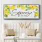 Lemon Squeeze - Floater Framed Canvas Print