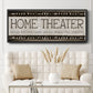 Home Theater - Floater Framed Canvas Print