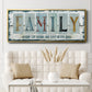 Family Where Life - Floater Framed Canvas Print