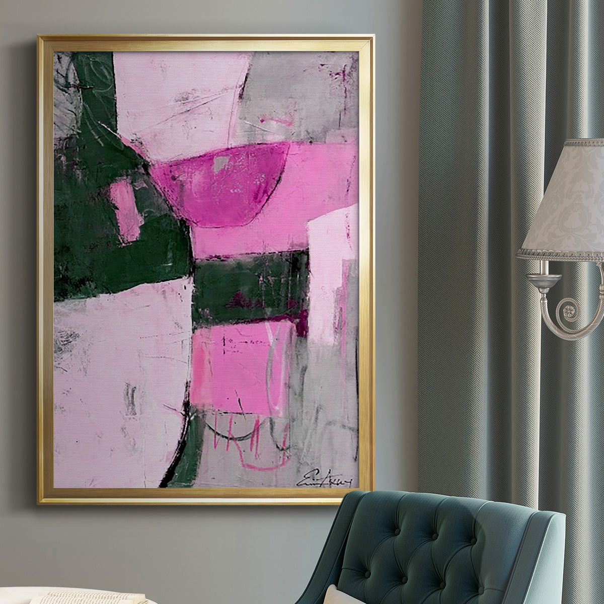 Party Mixer I - Modern Framed Canvas Print