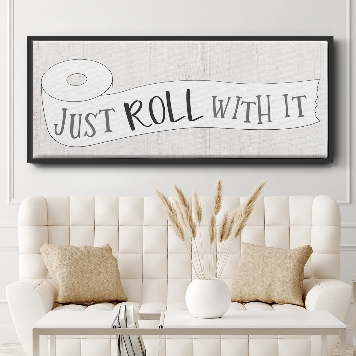 Just Roll - Floater Framed Canvas Print
