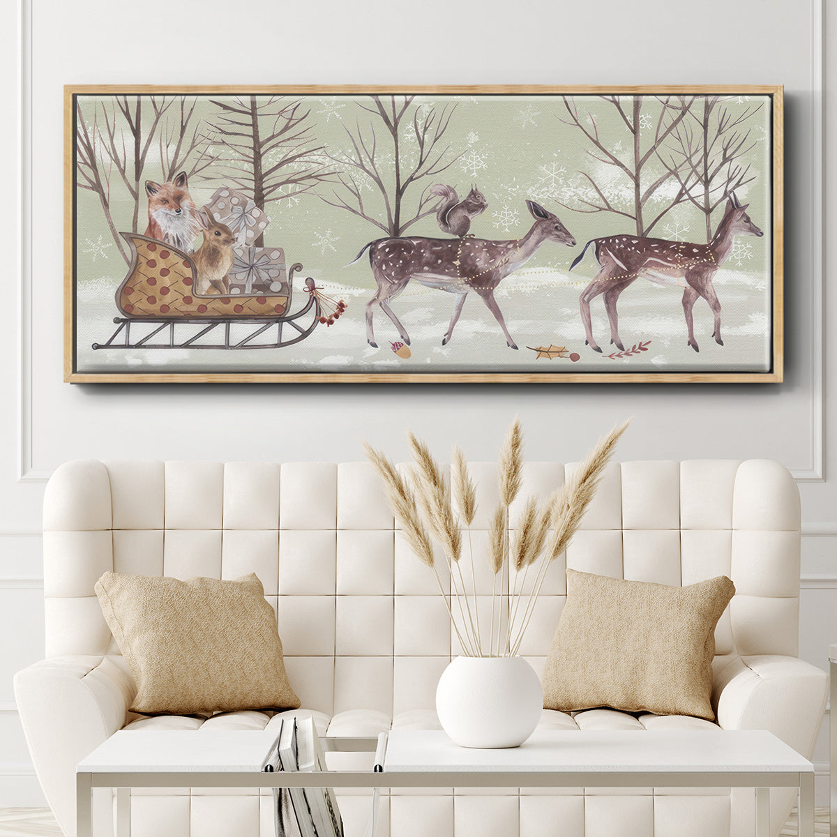 Christmas Time Collection D - Floater Framed Canvas Print