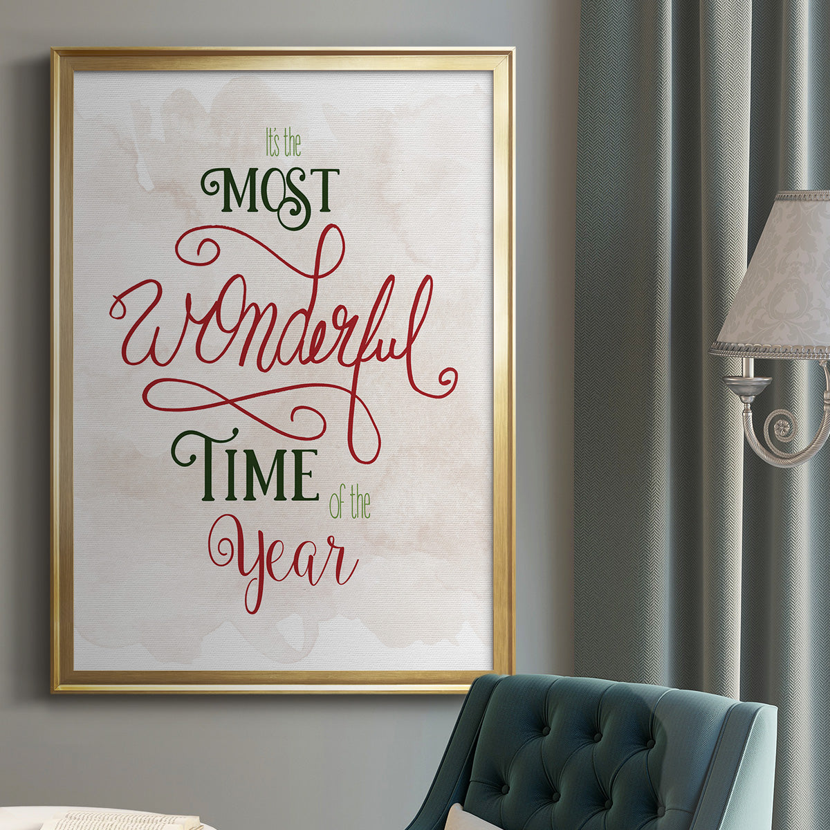 Wonderful Time of the Year - Modern Framed Canvas Print