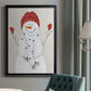 Festive Snowman III - Modern Framed Canvas Print