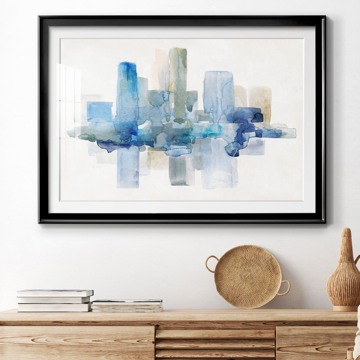 Soft Skyline II Premium Framed Print - Ready to Hang