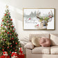 Holiday Deer Collection A - Floater Framed Canvas Print