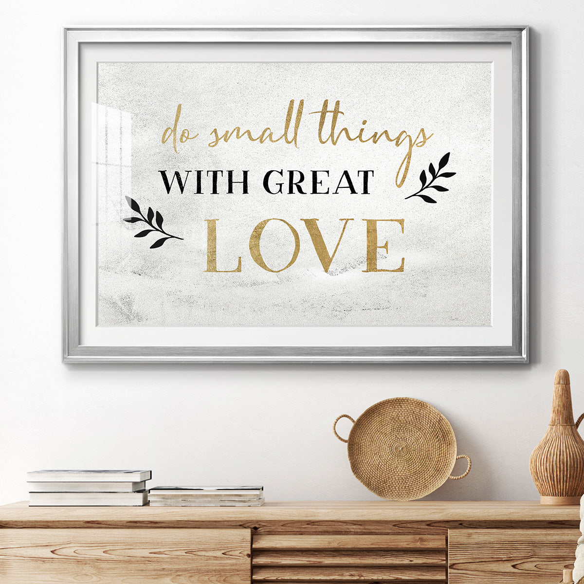 Small Things Gold Premium Framed Print - Ready to Hang