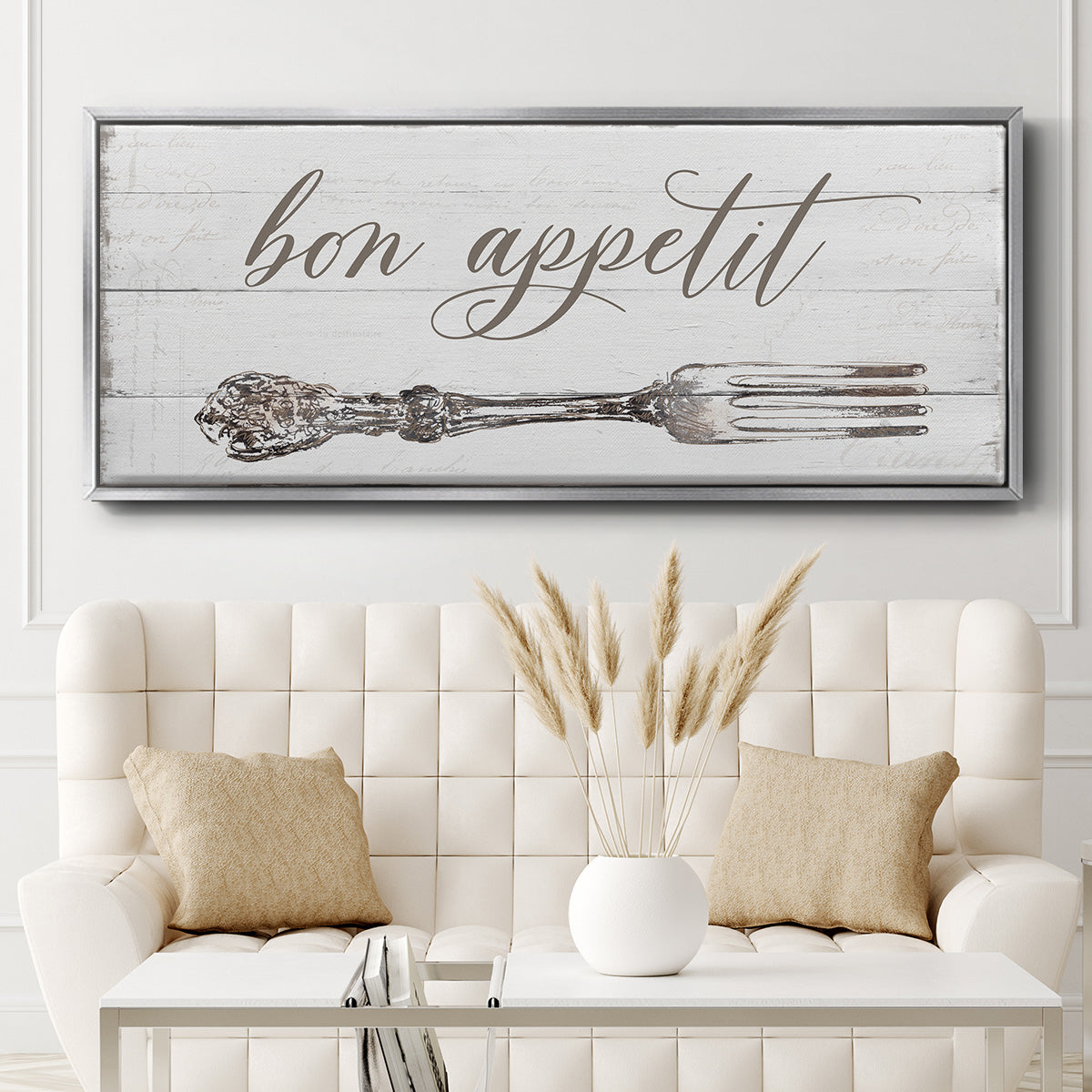 Bon Appetit - Floater Framed Canvas Print