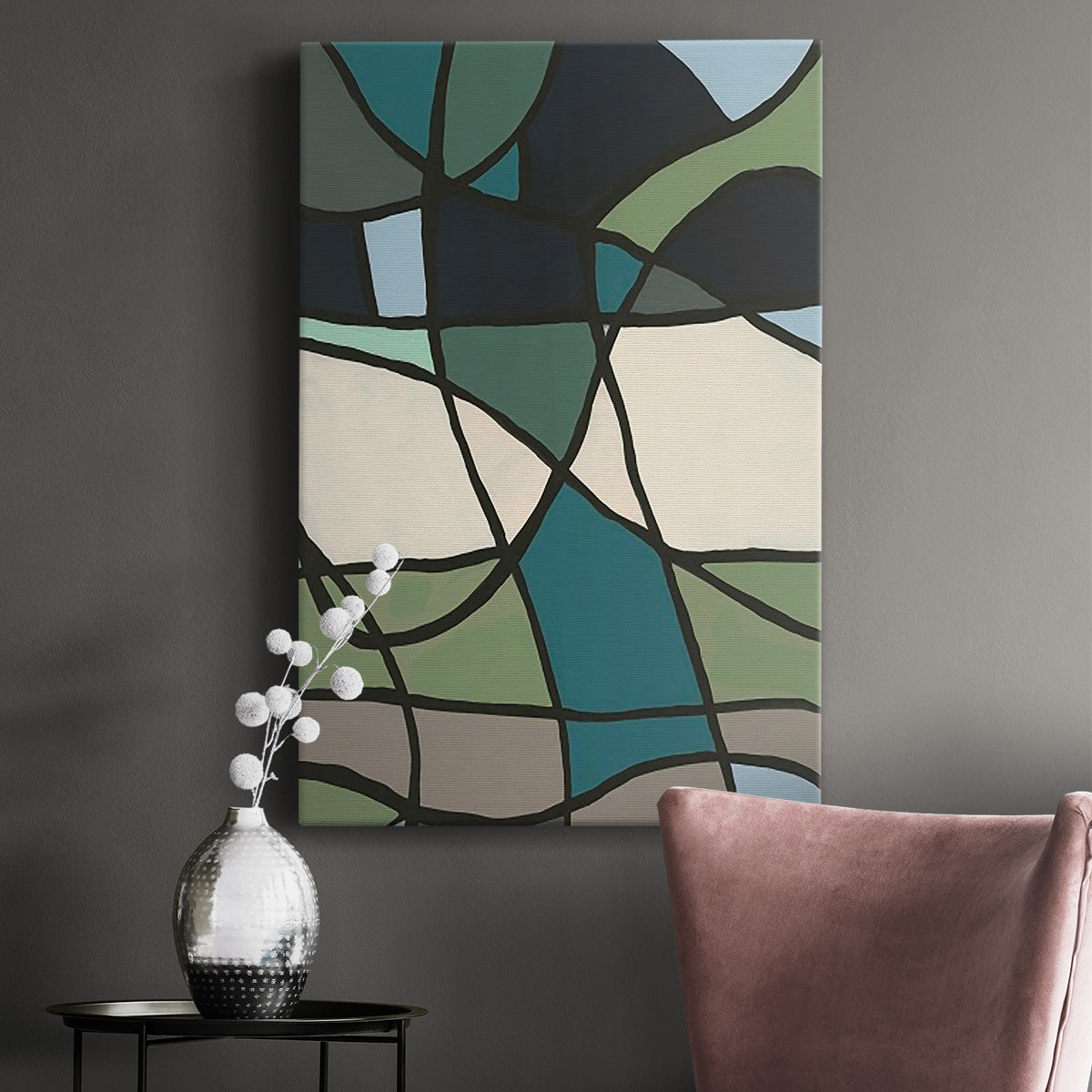 Multicolor Stained Glass I - Canvas Art Print