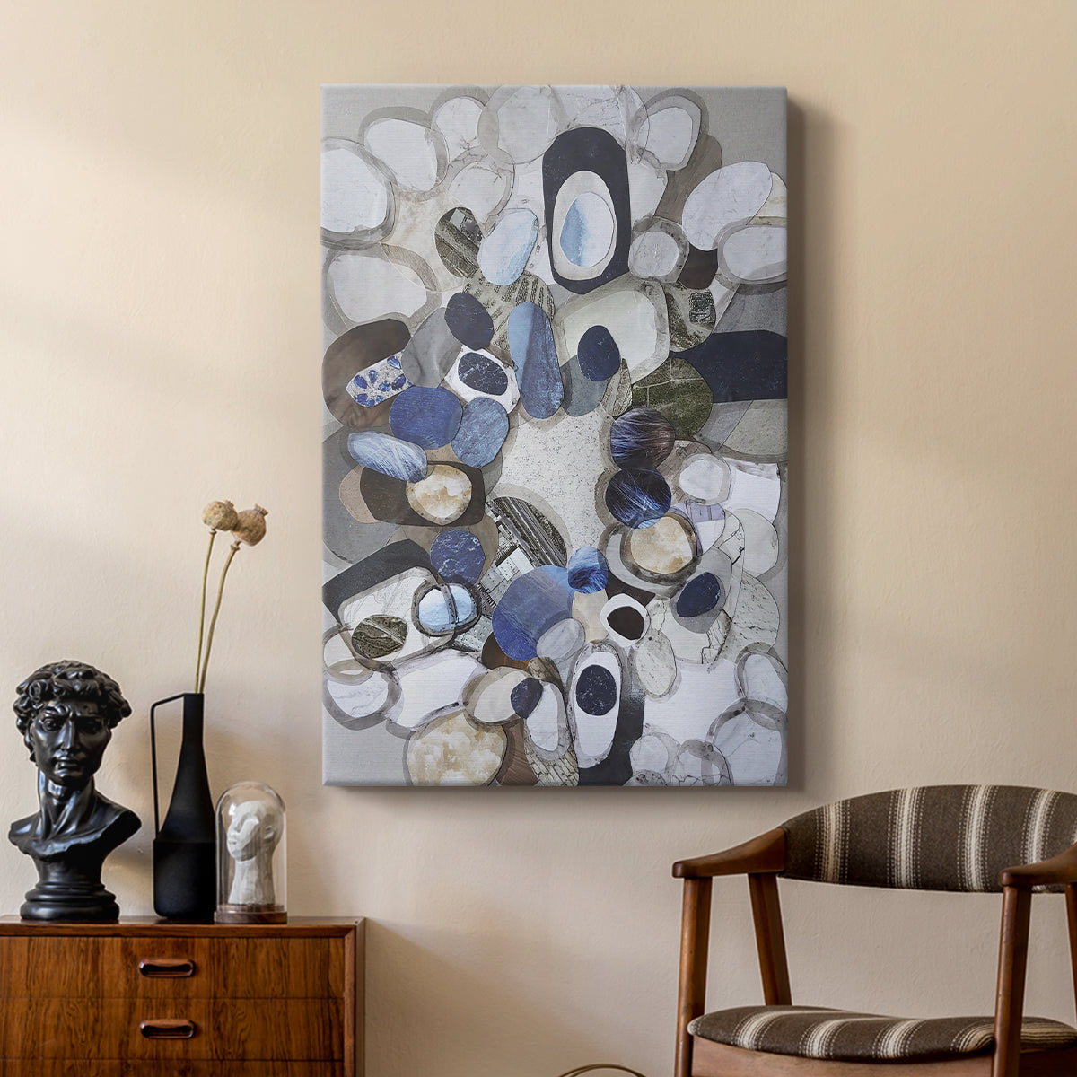 Santa Cruz Beach Stones - Canvas Art Print