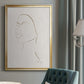 Portrait Sketch II - Modern Framed Canvas Print
