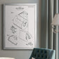 Toilet Paper Patent II - Modern Framed Canvas Print