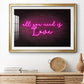 Neon Love I - Modern Framed Art Print