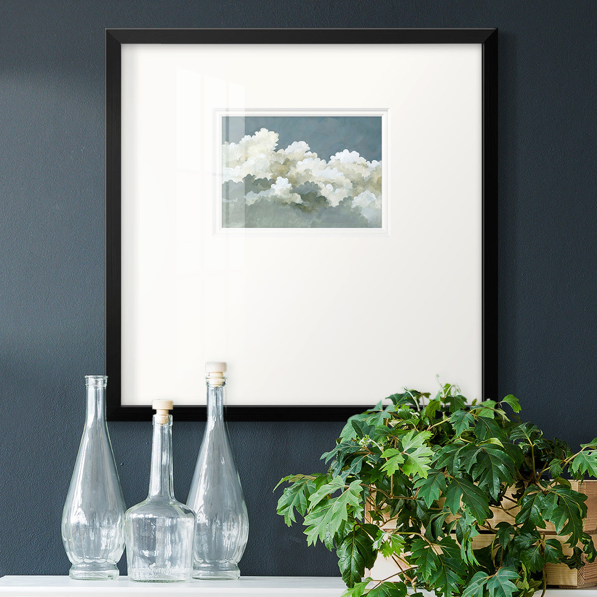 Big Clouds III Premium Framed Print Double Matboard