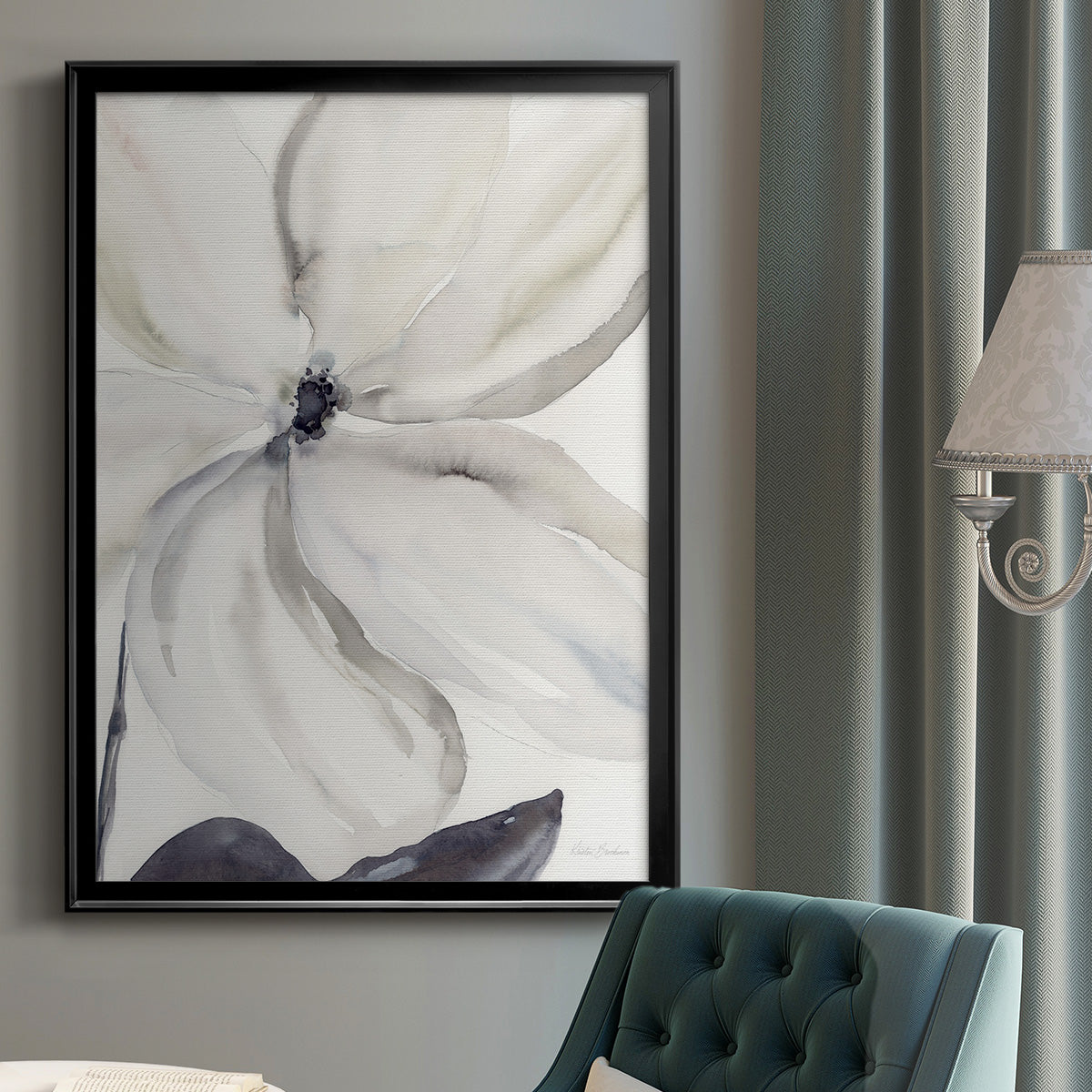 Daybreak Bloom I - Modern Framed Canvas Print