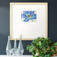 Fleur Bleue II Premium Framed Print Double Matboard