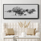 Treeline Sketch II - Floater Framed Canvas Print