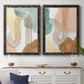 Spring Shapes I - Premium Framed Canvas 2 Piece Set - Ready to Hang