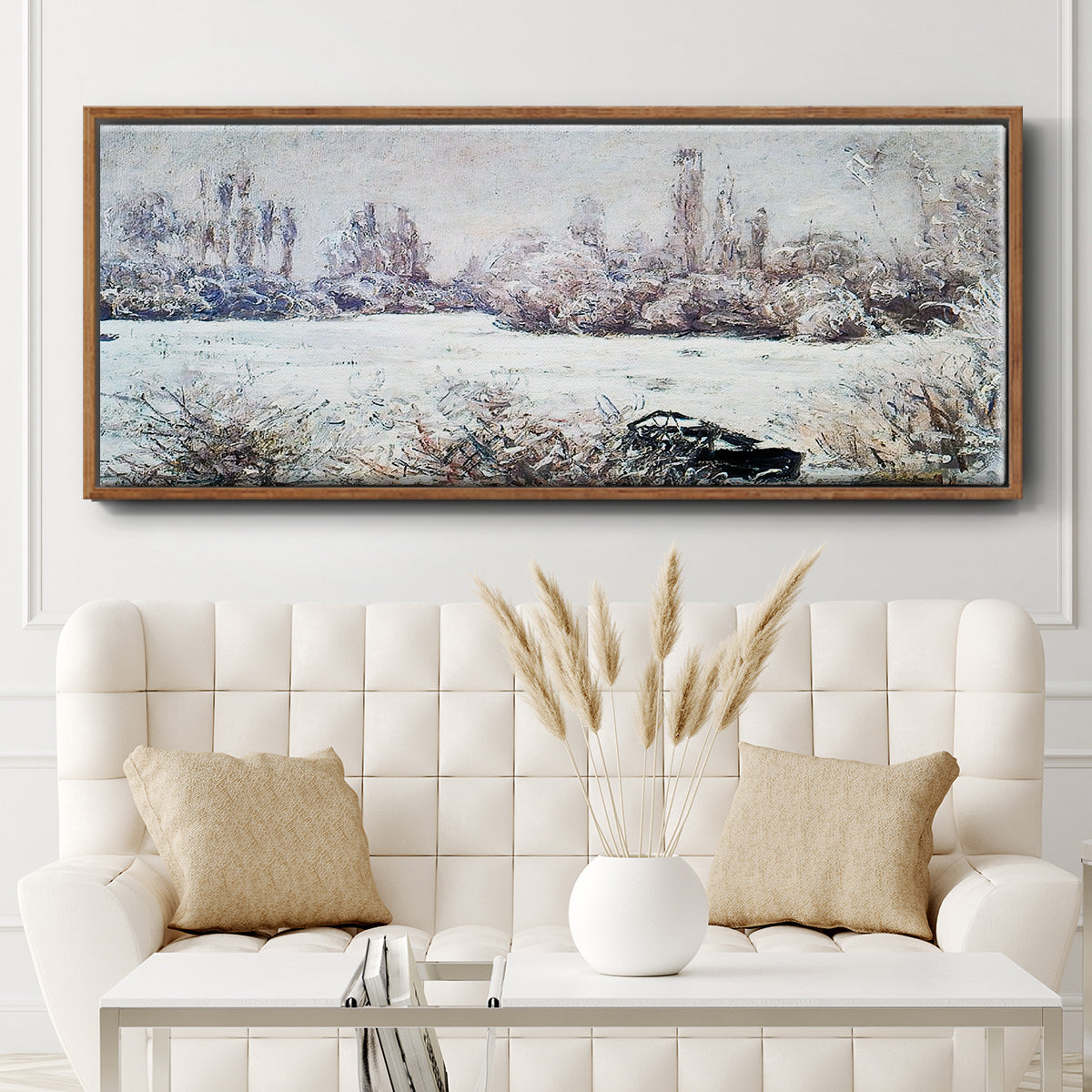 The Frost, 1880 - Floater Framed Canvas Print