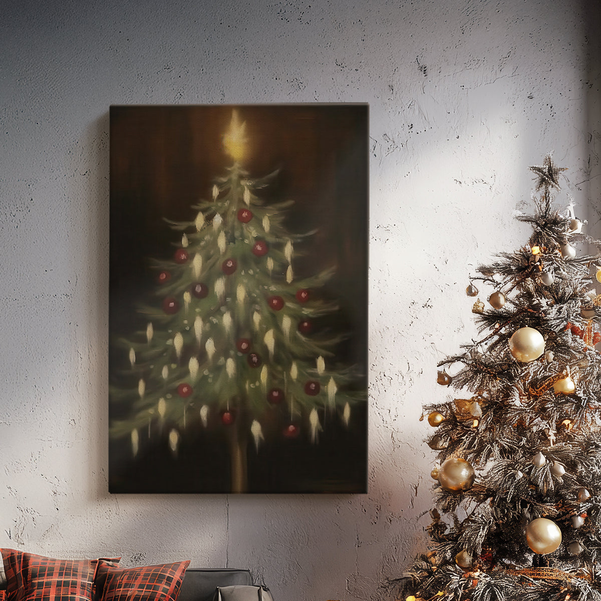 Amber Hearth Carol - Canvas Art Print
