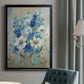 Blue Garden II - Modern Framed Canvas Print