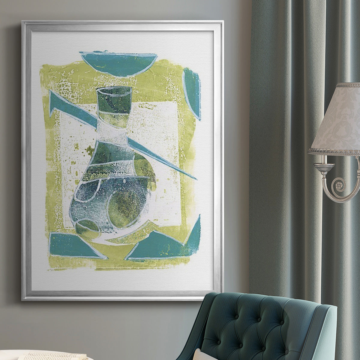 Jubilee Jugs VI - Modern Framed Canvas Print