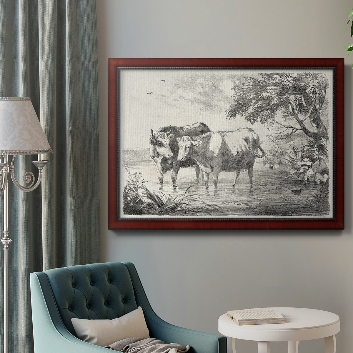 Rural Charms II Premium Framed Canvas- Ready to Hang