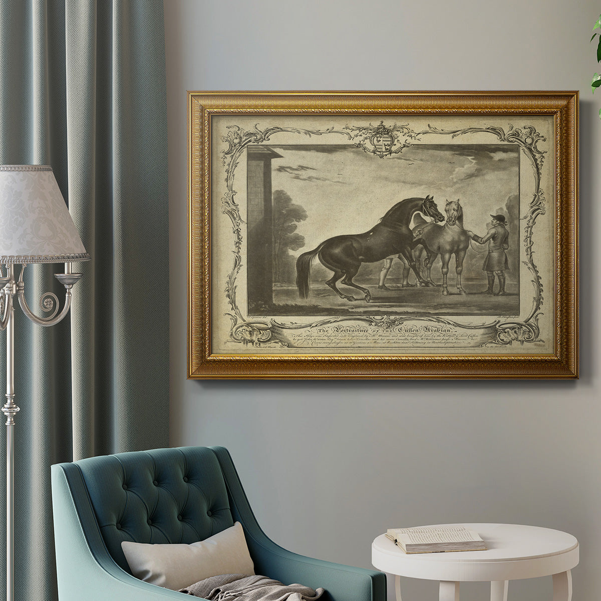 Distinguished Horses III Premium Framed Canvas- Ready to Hang