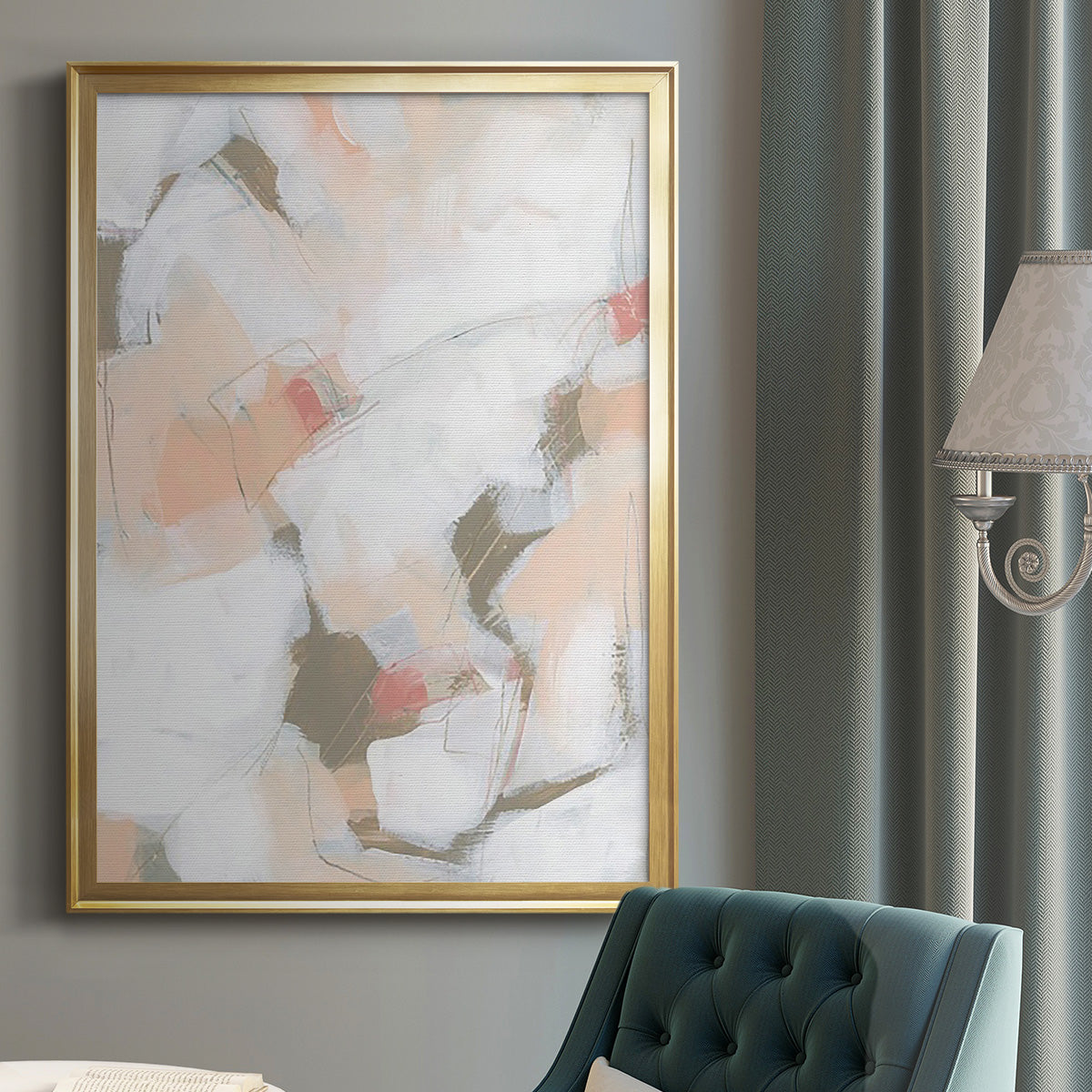 Sand Story II - Modern Framed Canvas Print